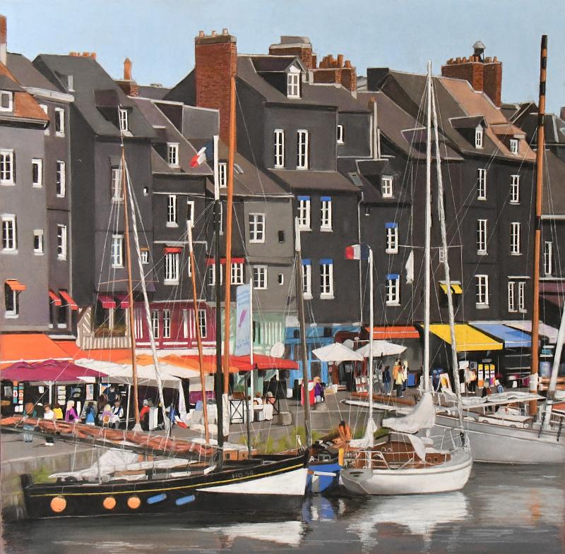 honfleur-quai ste cath3-60x60.jpg - Pastel Format / Size 60x60